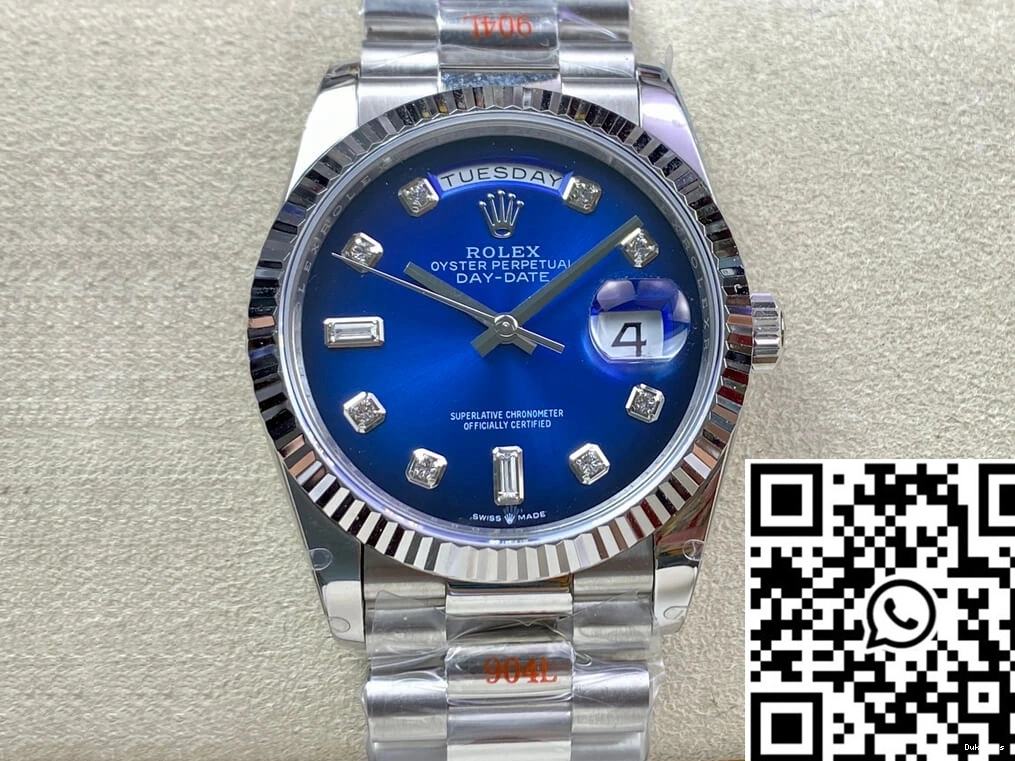 Day M128239-0023 36MM Dial Blue GM Rolex Date Factory 0304